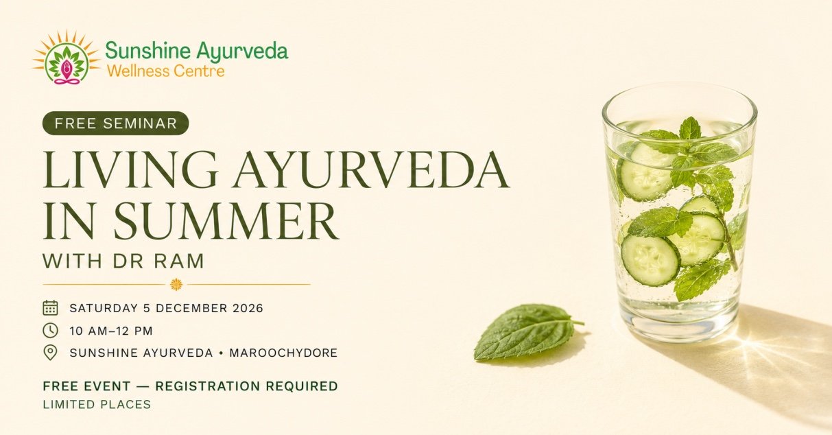 living Ayurveda in summer